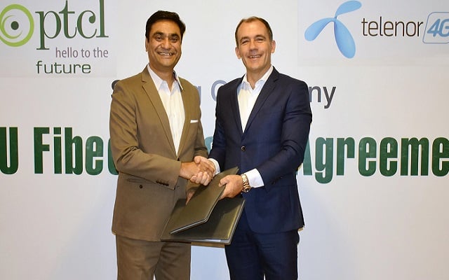 PTCL Signs Fiber Leasing Agreement with Telenor Pakistan for 2nd Consecutive Year