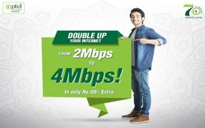 PTCL Releases Double Up TVC to Promote its "2 Mbps Ko Karain 4" Offer