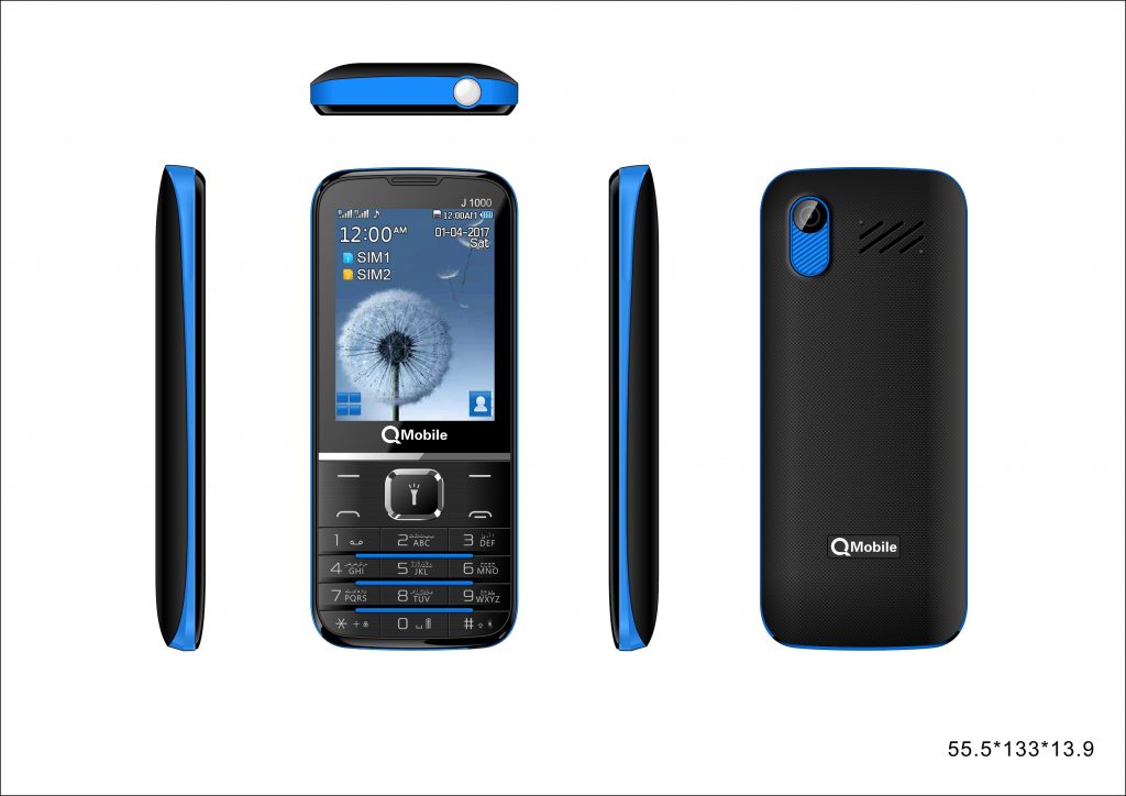 QMobile Launches Big Battery Phone J1000 in Rs.2099/-