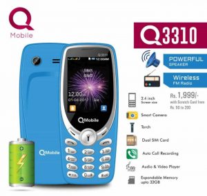 QMobile Launches 3310 in Competition to Nokia 3310