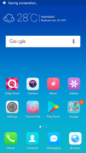 qmobile a1 lite interface display results