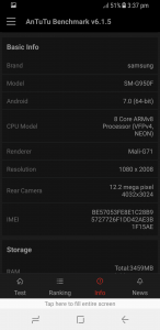 samsung galaxy s8 antutu scores and comparison results