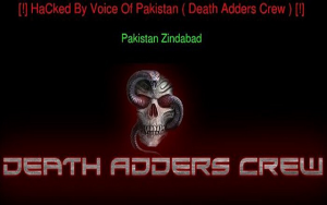 PTI Official Website Hacked by Voice of Pakistan