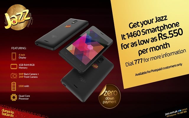 Jazz Launches ITEL 1460 Smartphone for Gold Postpaid Customers