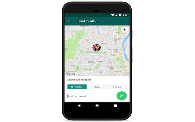 WhatsApp Offers Live Location Sharing