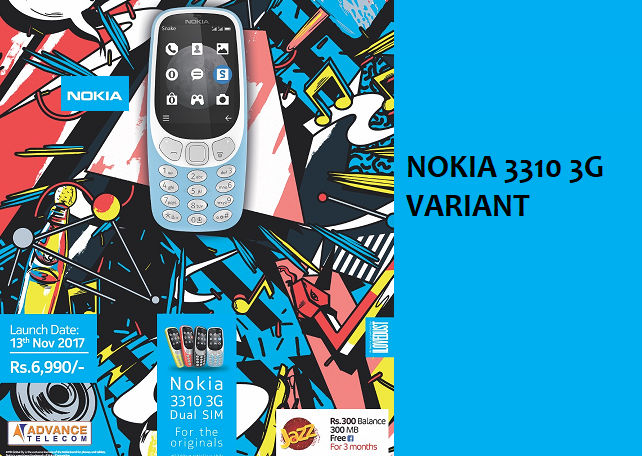 Nokia 3310 Variant with 3G Network Launched in Pakistan at Rs 6900