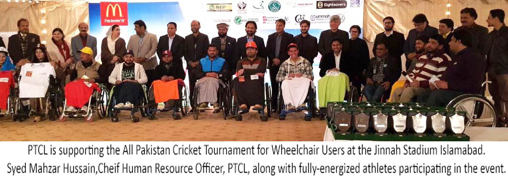 PTCL Supports Cricket Tournament for Physically Challenged People