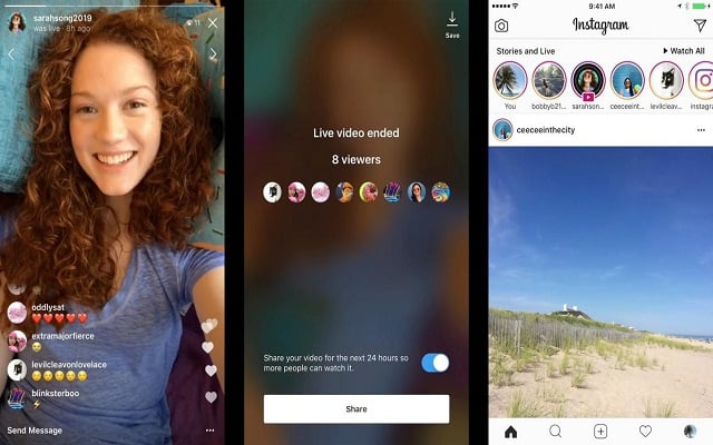 Now You can Send Instagram Live Video as Direct Message