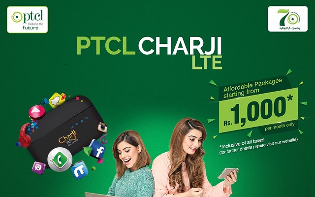 PTCL Introduces Charji Double Volume Offer