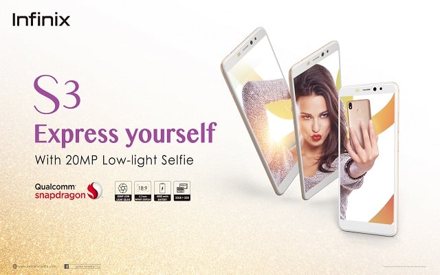 Infinix Launches its Advanced Selfie Smartphone S3 Exclusively on Goto.com.pk