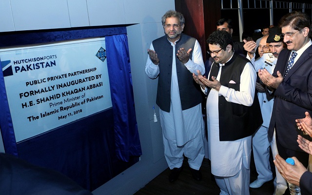 PM Shahid Khaqan Abbasi Inaugurates Pakistan’s First Purpose-Built Deep-Water Container Terminal