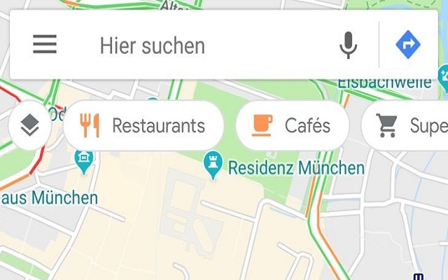 Google Maps is Testing Floating Category Bar