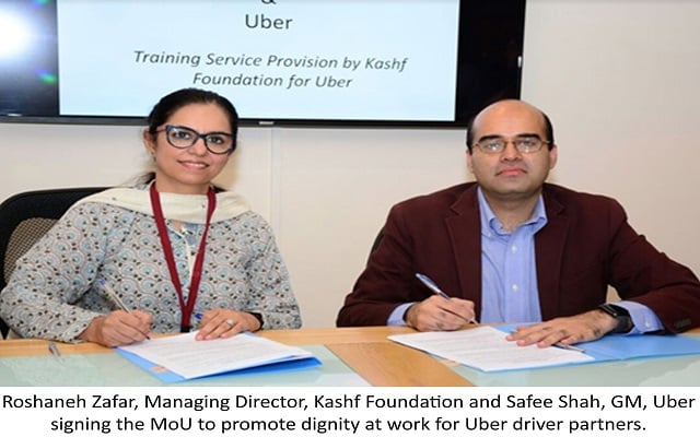 Uber Pakistan and Kashf Foundation Partner to Promote Dignity at Work for Drivers