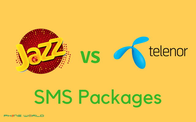 Jazz SMS Packages VS Telenor SMS Packages- Daily, Weekly & Monthly