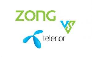 Zong and Telenor SMS packages.