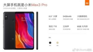Xiaomi Mi Max 3 Pro leaks with 5,400 mAh battery