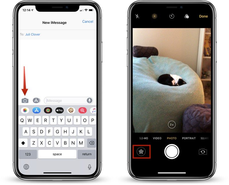 iOS 12 New Camera Effects for Messaging