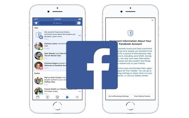 Facebook Bug Unblock Users from Block List