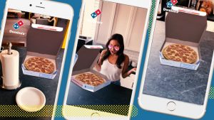 Domino's Collaborates with Snapchat to Bring Pizzas in Augmented Reality