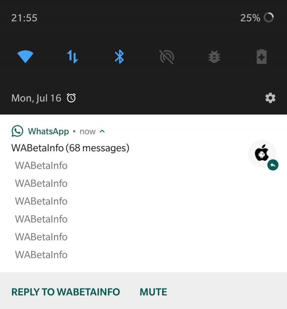 WhatsApp Mute Conversation feature