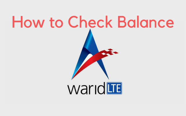 Warid Balance Check Code 2018