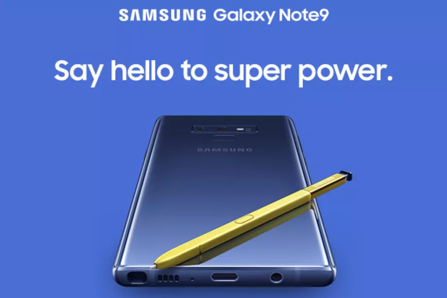  Official Image of Galaxy Note 9