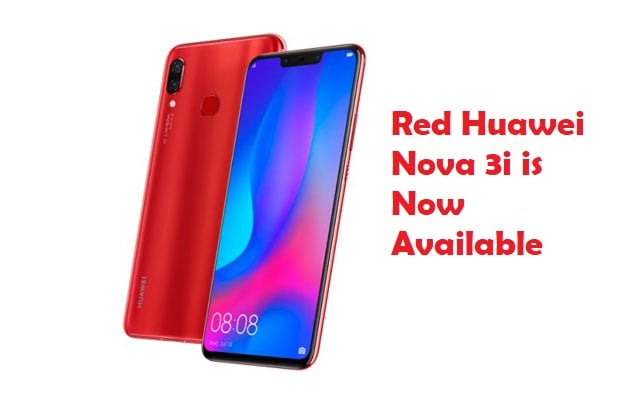 Red Huawei Nova 3i