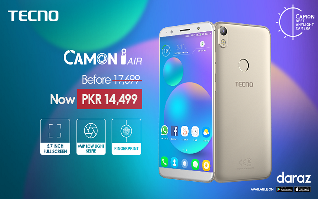 TECNO Partners With Daraz To Offer An Amazing Discount On Camon i Air