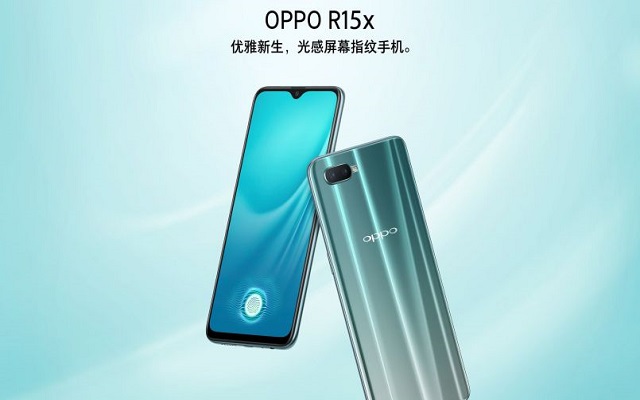 Oppo R15x Goes Official with Waterdrop Notch
