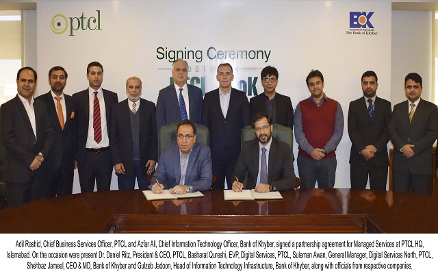The Bank of Khyber Signs PTCL for Managed Services Contract