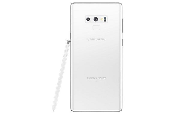 White Galaxy Note 9