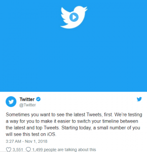 Twitter's New Feature Will Let You Switch Between Latest & Top Tweets