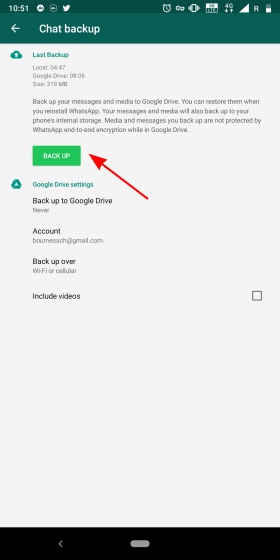 How to Upload Whatsapp Backup to Google Drive Manually?
