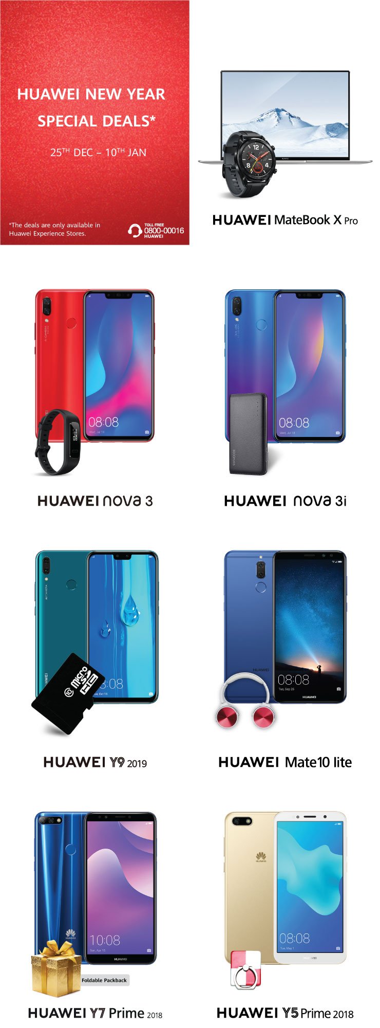 Huawei Rings in the New Year with Exciting Gift Packs for Consumers