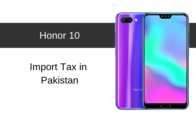 Honor 10 tax