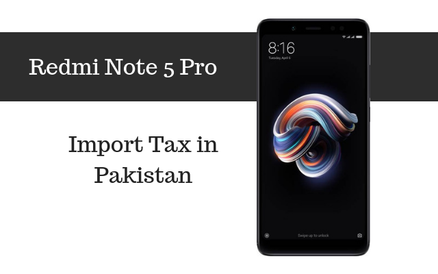Xiaomi redmi note 5 pro tax