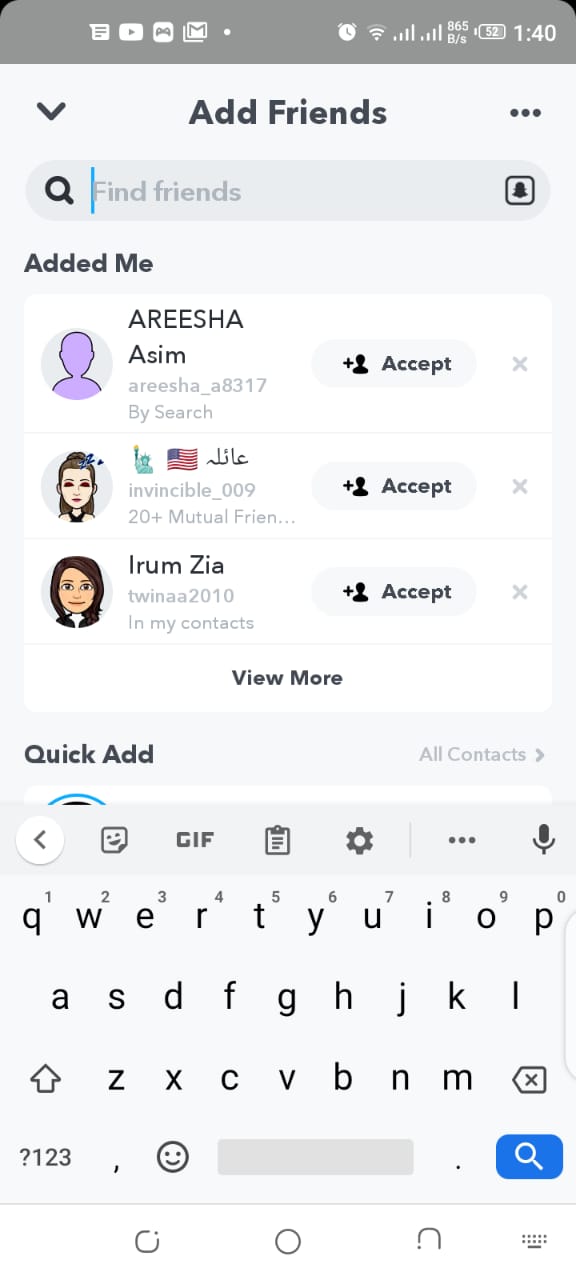 Snapchat username lookup List of