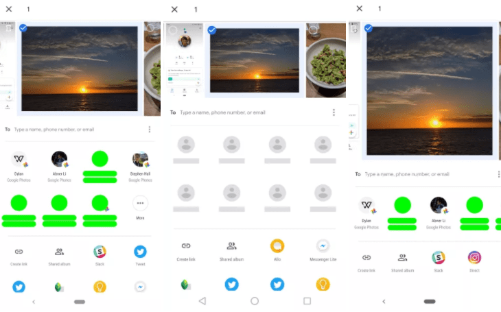 Google Photos Share Menu Redesign Is Under Testing