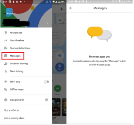 Google Maps For Android Gets Messaging Functionality