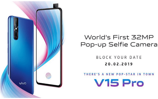 Vivo V15 Pro Teaser Shows 32MP Pop-up Front Camera