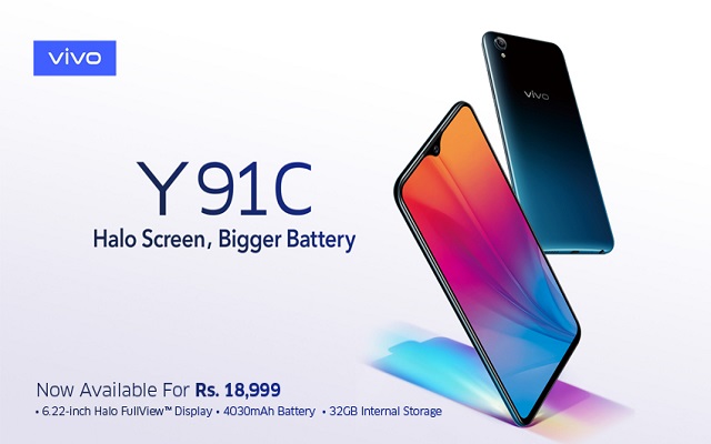 Vivo Launches the Affordable Y91C with Halo Display & Bigger Battery