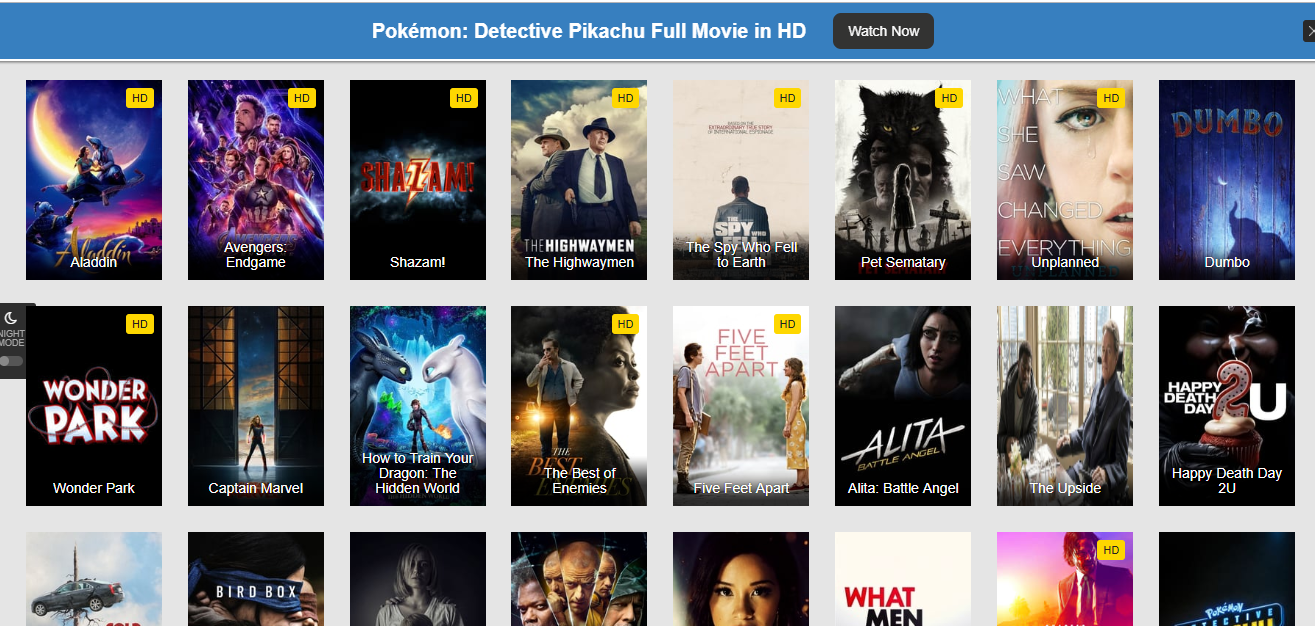 websites for free movie downloading