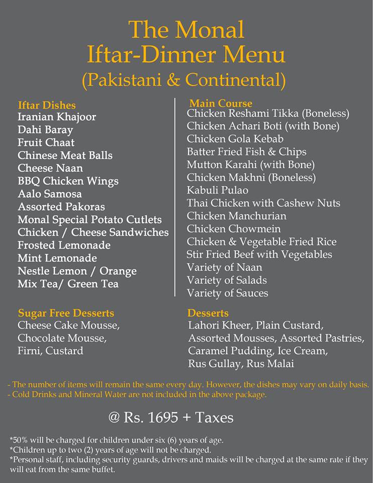 Best Aftar Sehri Deals 2019 In Islamabad You Can T Afford To Miss Phoneworld