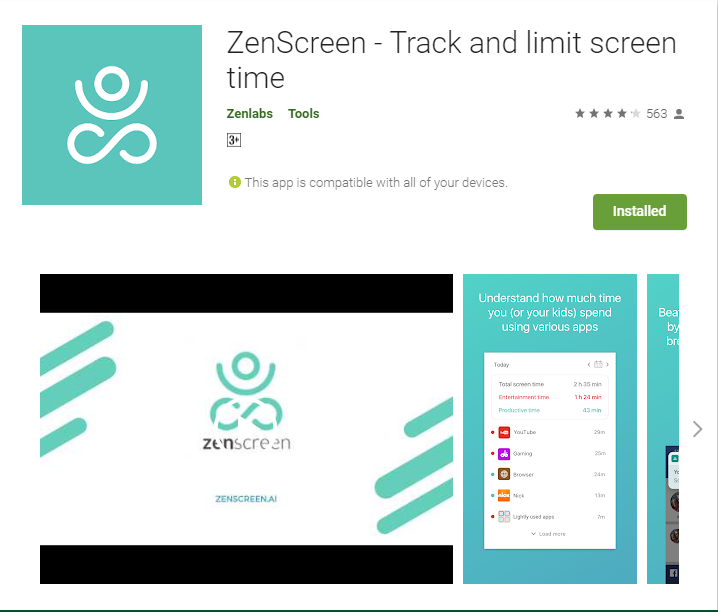 ZenScreen - Track and limit screen time Monitoring Your Mobile Usage