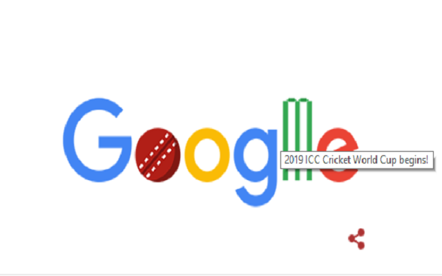 Google Welcomes Cricket World Cup 2019 with Sporty Doodle