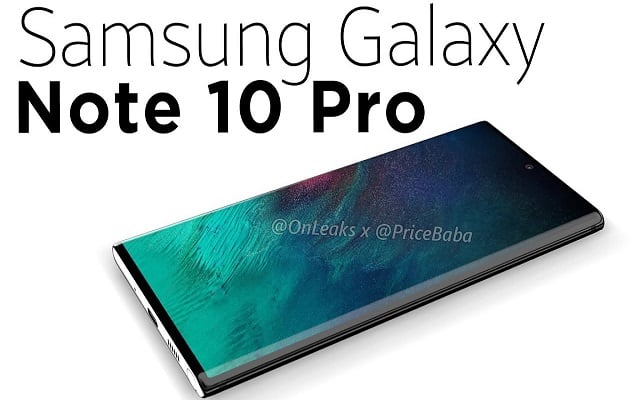 Galaxy Note10 Pro New Renders Surfaced Online
