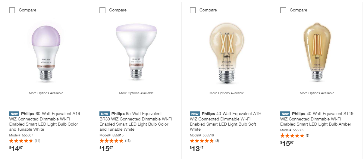 Philips WiFi Connected bulbs