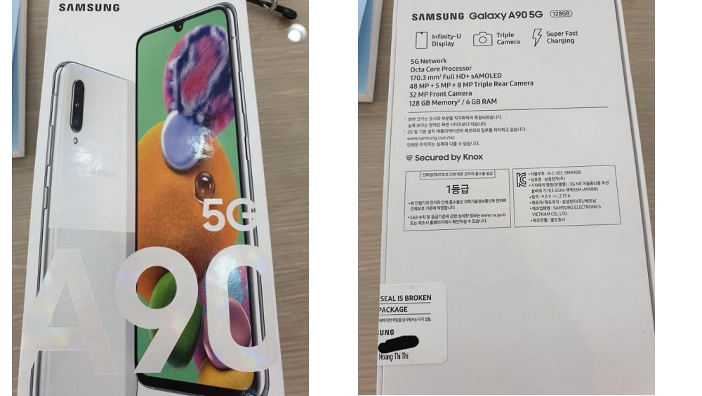 Galaxy A90 5G leaks