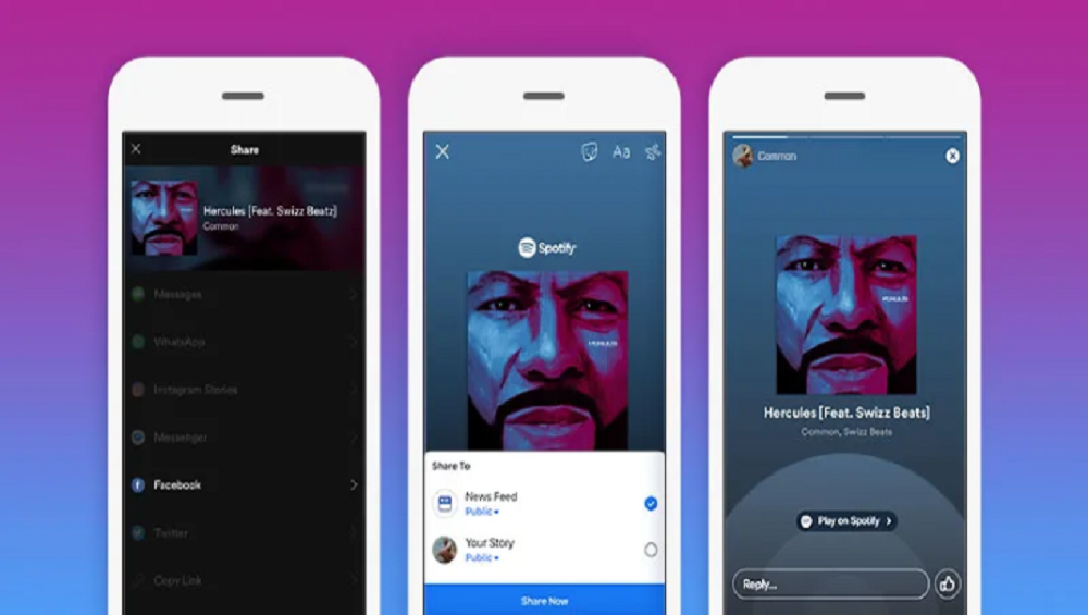 Facebook Stories Gets Spotify Music-Sharing Feature