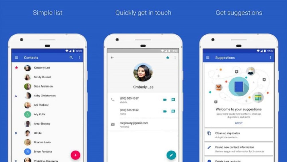 Now Swipe Between Different Google Apps with Contacts App